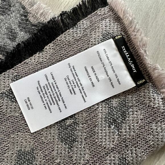 Stella & Dot Leopard Shawl Scarf Wrap - Picture 5 of 6